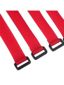 Dioche - Banda De Nylon De Bicicleta, Correas De Nylon De UsosúLtiples Ajustables del Manillar De La Bicicleta Que Monta En Bicicleta El Tenedor del Soporte De La Linterna(Negro) - Rojo - - Ver 10