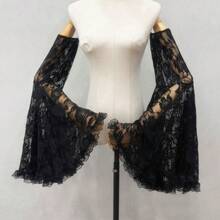 1 Pair New Bride'S Wedding Dress With Lace Covered Arm Sleeves Lantern Sleeves Women'S Dress Accessories - 白色 - 查看 5