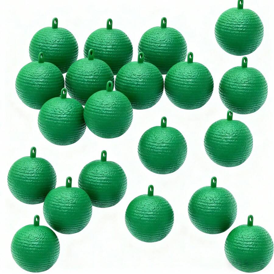 Pack Of 10 Fruit Fly Traps, 10% Flying Insect Trap Balls, Fly Catcher, Mosquito Traps With Adhesive, Loose Fly Traps For Indoors, Outdoors, Kitchen, Plants, Trees, Flying Insects - màu xanh lá - Xem 1