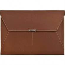 - Carpeta de archivos, organizador de documentos, impermeable, portafolios de piel con 3 bolsillos, sobres de archivo para papel tamao A4 con cierre magntico de botn a presin caf - Marrón + 1 - Ver 2