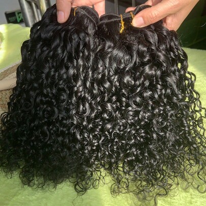 8-24 pollici Pixie Curly Wave Bundles Bundle di capelli umani naturali brasiliani Bundle di capelli per donne Extension per capelli da salone Pixie Cu