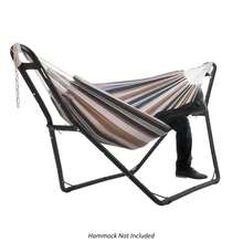 Universal Heavy-Duty Steel Hammock Stand, Adjustable 9.5–14 Ft Portable Hammock Frame For 2 People, 450 Lbs Capacity, Rust-Resistant Metal Stand For Patio, Porch, Balcony & Backyard - Black - View 7