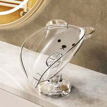 1pc Soap Dish Tray, Freestanding Luxury Soap Holder For Bathroom, No Drilling Required Bathroom Accessories Bathroom Organizer Back To School Storage