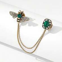 Bee Tassel Brooch Women's High-End Exquisite Suit Sweater Pin Accessories Design Sense Niche Luxury Elegant Corsage - Yellow Gold - View 4