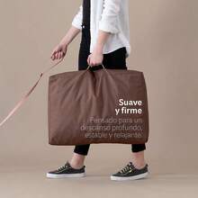 Cama Antiestrs de Foam para Perro y Gato, Colchoneta para Mascota Lavable Azul, Mediano - Chico + Café - Ver 3