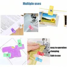 مشابك متعددة الأغراض كبيرة الحجم، تستخدم كمشابك خياطة ومشابك تجميع للحياكة والكروشيه والتريكو والأغراض العامة (ألوان عشوائية)