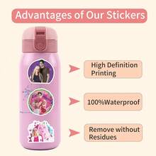 55PCS Zombies High School Stickers Aesthetic Vinyl Stickers High Quality Stickers Decals Scrapbook, Journaling, Laptop, Bumper, Skateboard, Water Bottles, Computer, Phone Stickers Can Bring A Lot Of Fun To Your Life, The Perfect Gift For Adults - Multicolor - View 7