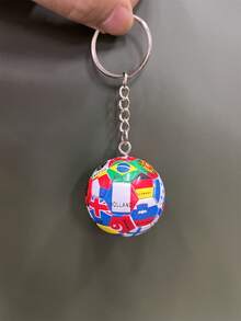 1pc Creative Volleyball Keychain, Cute Small Sports Ball Key Backpack Pendant, Fan Gift Accessories - Multicolor - View 12