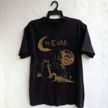 [Lunar Apex]Cure Tee, 90s Alt Rock, Unisex Shirt, Music Gifts, Lover Gifts, Cure Fan Gifts, Band Tee, Cure Graphic Tee100 Comfortable Cotton-Shirt - 黑色 - 查看 6