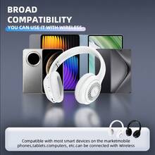 Lenovo 联想 ERAZER-QT01 无线耳机，立体声耳机，降噪麦克风，音乐、运动、游戏，兼容多种设备，无线蓝牙头戴式耳机 - 均碼 - 查看 10