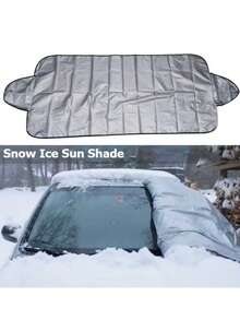 Car Snow Shield BYD Front Glass Cover Silver Cloth Enlarged Thickened Reflective Anti-Freeze And Snow Cover Half Cover Winter Sunshade