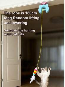 New Cat Teasing Electric Lifting Yoyo Ball Cat Toy, Self Relaxing And Bite Resistant Pet Toy, Pet Cat Relaxing Toy - Multicolor - View 4