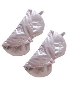 1个心形眼镜袋，蝴蝶图案粉色心形眼镜收纳袋 - 彩色 - 查看 7