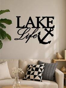 HELLOYOUNG Minimalist Black Metal Alphabet Art - Crafted From Premium Iron, This Sleek Wall Decor Makes A Sophisticated Gift For Modern Homes Embracing Minimalist Style,Room Decor,Wall Decor,Home Decor