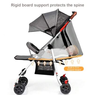 Stroller, Baby Stroller, For Toddlers And Infants, One-Hand Fold, Reclining Seat, Canopy With Sun Visor, Everyday & Travel Ready