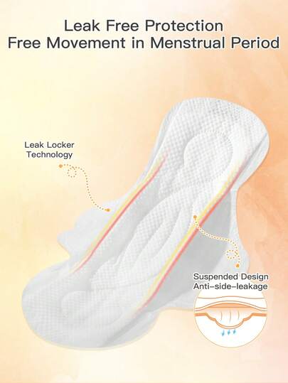 U.Style Serviettes hygiéniques ultra-fines à absorption extra-forte avec ailettes, corps suspendu, totalement étanches, convenant pour l'exercice et l'utilisation quotidienne régulière