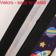 2 pezzi Imbottiture per spalla auto, design disponibili: astronauta, coniglio rosa, dinosauro, luna colorata. 1 imbottitura per spalla + 1 imbottitura per pancia. Minimalista e alla moda, essenziale per i viaggi in famiglia, adatto come regalo per feste, favori di partito. Facile installazione, indispensabile per i proprietari di auto.