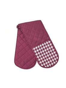 1pc Heat Resistant Oven Mitts, Thickened Double-Sided Pot Holder For Microwave, Baking, Cooking - Multicolor - View 10