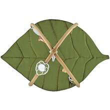 Thick Foldable Green Leaf Forest Pattern Play Mat, Suitable For Infant Crawling, Fitness Frame, Baby Playmat Toy