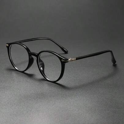 全新复古圆框防蓝光透明镜片眼镜，艺术清新外观，美观百搭眼镜框 WM86059