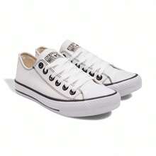 Women's Retro Sneakers – Comfort, Style And Grip With Rubber Sole - 白色黑色 - 查看 5