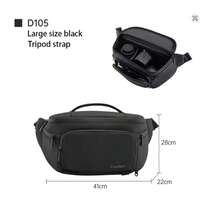 Bolsa de cintura para hombres. Nueva bolsa de cintura para fotografía con asa suave, bolsa de cámara multifuncional de un solo hombro, bolsa de cámara digital resistente al agua y al desgaste. Material y película