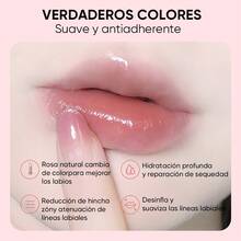QUARXERY brillo labial hidratante tono natural, maquillaje luminoso duradero cambia de color con temperatura, textura ligera y no pegajosa, cuidado de labios belleza facial diario, resultados profesionales labios suaves y naturales - 33 Eros Pink - Ver 4