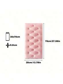 1pc 3D Embossed Foam Wallpaper With Imitation Leather Grain, Soft And Textured, Self-Adhesive Foam Wall Sticker, Reusable And Cuttable, Bedroom Decorative Background, Soundproof And Thickened Wall Covering, Bedside Soft Package, Waterproof, Moisture-Proof, Dust-Proof And Collision-Proof Sticker - Multicolor - View 12