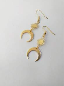 Vintage Golden Sun Star Earrings With Bohemian Style Tassel Charm Boho Fashion Celestial Jewelry Perfect For Festival Wear & Everyda