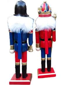 Wooden Nutcracker Ornaments Christmas Decoration Figures Puppet Home Decor (12 Inch) (Sword)Christmas - Gươm - Xem 2