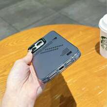 HANCAI Creative Pattern Phone Case from Bosnia and Herzegovina, Compatible with 16, 15, 14, 13, 12, 11 Pro Max, Matte Finish, Anti-drop, Waterproof, Shockproof, and Scratch-resistant - Transparent Schwarz - Übersicht 7