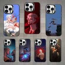 Custodia per telefono compatibile con 3, adatta per modelli 16, 15, 14, 13, 12, 11, Mini, Pro, MAX, in finitura nera opaca e antiurto, compatibile con i modelli 17, 17 Pro e 17 Pro Max