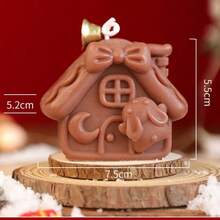 1 Pc House Shaped Scented Candle, House Decorative Soy Candle For Creating Atmosphere, Room Decoration, Girlfriend Gift, Graduation Gift, Birthday Gift, Wedding Gift, Mother's Day Gift, Valentine's Day Gift, Women's Gift, Girl's Gift, Wedding Gift, Wedding Souvenir, Home Decoration, Birthday Decoration, New Year Gift, Christmas Decorations, Christmas Gifts - Multicolor - View 10