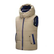 Men Vests - Khaki - View 7