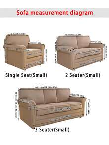 1 Stück Plüsch Jacquard einfarbige Sofabezug für alle Jahreszeiten, Stil rutschfest, schmutzabweisend, haustierfreundlich, Komplettbezug für 1/2/3-Sitzer Sofa