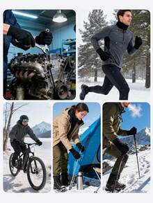 3piece Set Winter Beanie Hat Scarf Gloves, Soft Knitted Hat Stretchy Gloves Warm Skull Cap Set For Women Men Gifts Winter Beanie Hat ,Neck WarmerCold Weather Gear Unisex,Warm Winter Stretchy Knit Gloves Hat - Multicolor - View 5