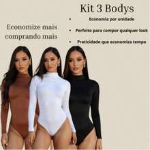 Women's Suplex Body Kit Long Sleeve High Neck Cacharrel Second Skin Premium Fashion Bory Bore - Bộ C 3/Thân xe - Xem 11