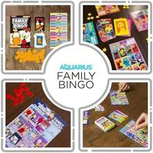 AQUARIUS  Juego de bingo – Divertido juego de fiesta familiar para niños, adolescentes y adultos – Divertido regalo de noche de juego familiar – Producto oficial de  – A partir de 8 años(default) - Tipo 1 - Ver 5