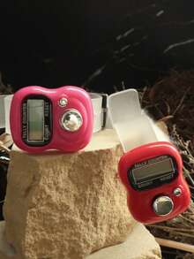 1pc Spring Renewal | One-Click Reset Finger Counter, Dual Use For Reciting Sutras/Mantras And Fitness Counting - Multicolor - View 8