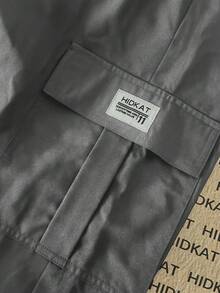 Women'S Drawstring Waist Cargo Pants, Pockets Design, Casual Outdoor Jogger Trousers For Spring & Autumn Tights Sports - Grey - View 7