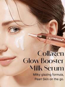Medicube Collagen Glow Booster Serum 15ml, Facial Serum For Dry Skin Remedy & Anti-Dryness Skin Nourishment, Deep Penetration Tech For Wrinkles & Firmness, Anti-Aging & Barrier Repair & Stabilizing & Restoring, Long-Lasting Moisturization, For All Skin Types, Korean Skincare | K-Beauty | 15ml/0.50 Fl.Oz. - 15毫升 - 查看 3