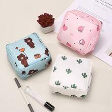 1PCS Cute Cartoon Girl Sanitary Napkin Storage Bag, Large-Capacity Sanitary Napkin Storage Bag, Portable Travel Bag - Nhiều màu - Xem 3