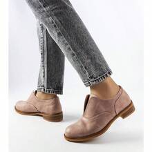 Giày da thời trang thường ngày màu hồng - Giày da để mang hàng ngày - Hồng - Xem 2