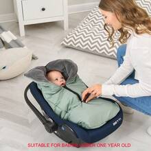 Baby Stroller Bassinet Sleeping Bag With Detachable Windproof Foot Cover, Padded Stroller Footmuff For Warmth