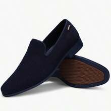 Mens Loafers Dress Shoes  Driving Shoes Tuxedo Suit Shoes - Màu xanh hải quân - Xem 1