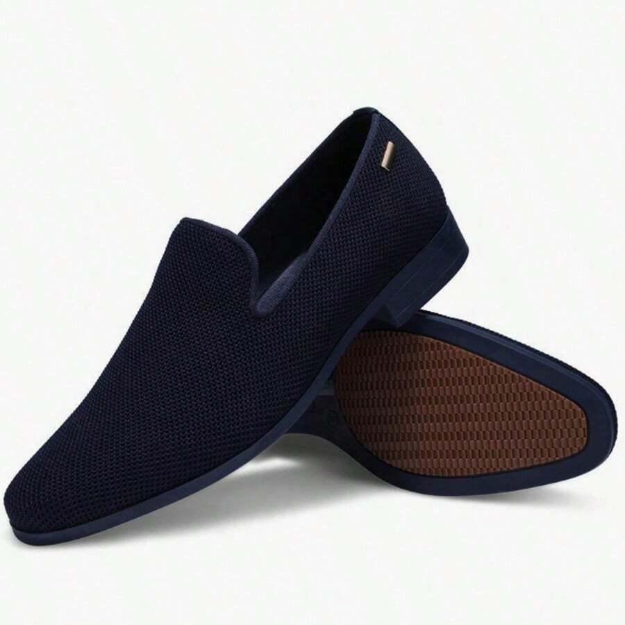 Mens Loafers Dress Shoes Driving Shoes Tuxedo Suit Shoes - Màu xanh hải quân - Xem 1