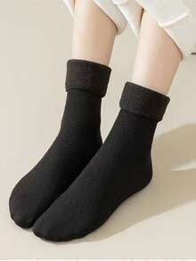 5 Paar Damen Warme Winter Socken - Bequeme Hausschuhe, geeignet für den täglichen Gebrauch, Weihnachten, Winterwärme Zuhause