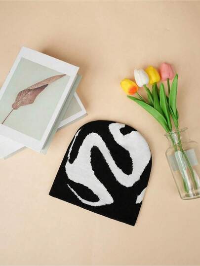 1 件时尚提花 Y2K 老爹帽，男女通用街头潮流帽子，秋季