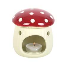 Something Different Mushroom Oil Burner (Cream/Red) - 100% Mixed - (SD5514) - Cream - View 1
