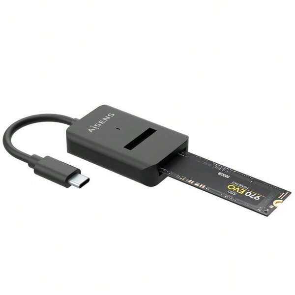 Station d'accueil USB-C AISENS M.2 (NGFF) ASUC-M2D011-BK SATA/NVMe vers USB 3.1 Gen2, noir
